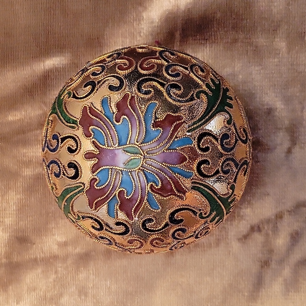 Vintage Lilian Vernon Cloisonne  Paperweight